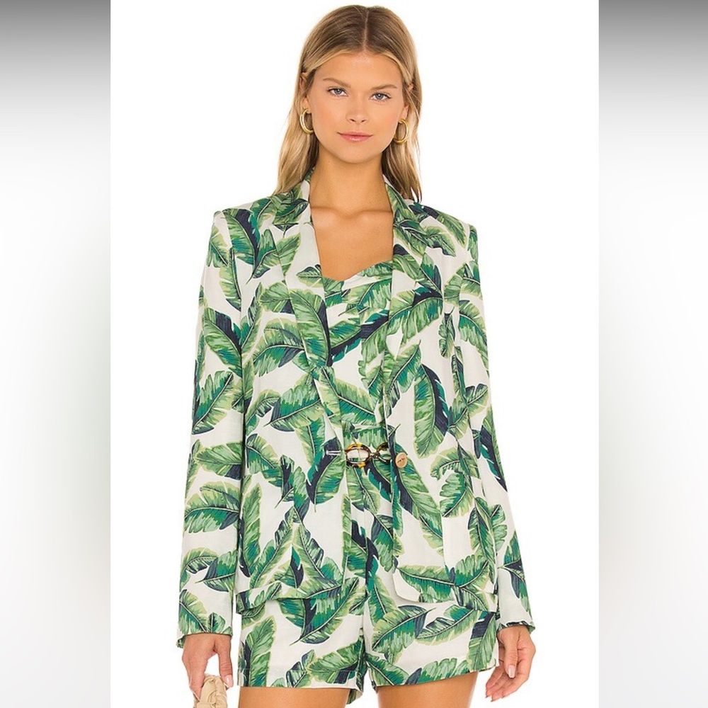 Amanda Uprichard Wallace Blazer XS & Wallace Short XS  in Beverly Print